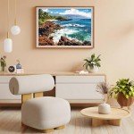 2000 Piece Jigsaw Puzzles for Adults, Hawaiian Sunset Beach Puzzle, Recycled Thick Cardboard, Lettered Back Guide, Relaxing Ocean Scene Gift, 39 x 28 in