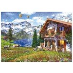 Educa - 4000 Piece Puzzle for Adults | Home in The Alps. Includes Lost Part Service. Assembled Measurement: 75.59" x 53.54". from 14 Years Old (19568)