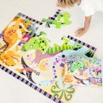 Melissa & Doug Dinosaur Dawn Jumbo Jigsaw Floor Puzzle (24 pcs, 2 x 3 feet) - FSC Certified