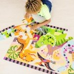 Melissa & Doug Dinosaur Dawn Jumbo Jigsaw Floor Puzzle (24 pcs, 2 x 3 feet) - FSC Certified