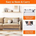 Lifewit 1500 Pieces 2-in-1 Rotating & Tilting Puzzle Board with Divided Drawers, Felt Mat, Protective Cover, Portable Jigsaw Puzzle Table with Handle, Felt Trays, Ideal Gift, 33.3" x 25.4", White