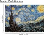 Jigsaw Puzzle 3000 Pieces for Adults, Difficult Challenges Educational Toys Family Fun Games for Relax and Create 45.27 x 32.28 inches (Starry Night)