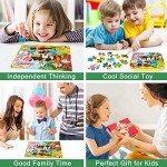 MZZOTOY Puzzles for Kids Ages 4-8, 60 Piece Puzzles for Kids Ages 3-5 in a Metal Box Girls and Boys Learning Educational Jigsaw Puzzle Toys Gifts