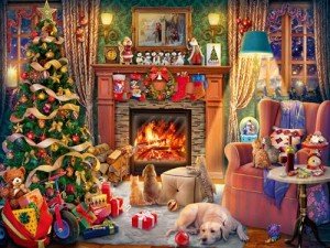 Ravensburger Christmas Eve 1500 Piece Holiday Jigsaw Puzzle for Adults - 12000717 - Handcrafted Tooling, Made in Germany, Every Piece Fits Together Perfectly