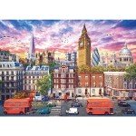 Trefl Walking Around London 4000 Piece Jigsaw Puzzle Red 54"x38" Print, DIY, Great Britain, England, Creative Fun, Classic Puzzle for Adults and Children from 12 Years Old
