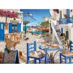 Ravensburger Cats of Mykonos 1500 Piece Jigsaw Puzzle | Great Group Activity | Renowned Brand | FSC-Certified Material