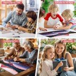 2000 Piece Jigsaw Puzzle for Adults – Glacier National Park, Redwood Forest & Mountain Landscape – Large Nature Puzzle, Challenging & Eco-Friendly, 39" x 28"