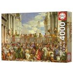 Educa - The Wedding at Cana, Paolo Veronese | 4000 Piece Puzzle for Adults. Measurements: 75.59" x 53.54". Includes Lost Part Service While Supplies Last. from 14 Years Old (19949)