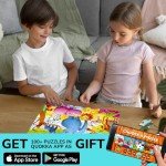 QUOKKA Puzzles for Toddlers 3-5 - 4 x 30 Pieces Puzzles for Kids Ages 2-4 - Animal Learning Jigsaw Puzzles for Kids 4-6 Years Old - Educational Toys for Boy and Girl