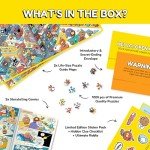 Odd Pieces Mystery Jigsaw Puzzle-1,000 Pcs Mystery Puzzle with Storytelling Comics, Secret Ending-1000 Piece Puzzle for Adults & Kids –19.7'' x 27.6'' Frameable Magic Puzzle Art (Turbo 3000)