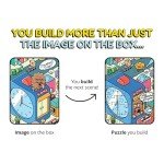 Odd Pieces Mystery Jigsaw Puzzle-1,000 Pcs Mystery Puzzle with Storytelling Comics, Secret Ending-1000 Piece Puzzle for Adults & Kids –19.7'' x 27.6'' Frameable Magic Puzzle Art (Turbo 3000)