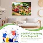 2000 Piece Puzzle for Adults – Farmer’s Market Jigsaw Puzzle with Fresh Fruits – Recycled Paper Puzzle, Challenging Family Activity Game (39 x 28 Inches)