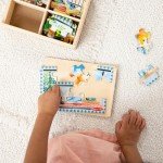 Melissa & Doug Wooden Jigsaw Puzzles in a Box 2-Pack for Preschool Boys and Girls – Pets, Vehicles