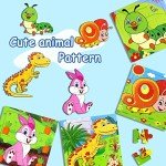 Puzzles for Kids Ages 3-5, 9 Pack Wooden Jigsaw Puzzles for Toddlers Ages 3-5 16 Pieces Preschool Educational Learning Toys Set Animals Puzzles for 3 4 5 Years Old Boys and Girls