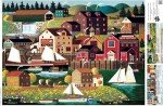 Buffalo Games - Charles Wysocki - The Cambridge - 1000 Piece Jigsaw Puzzle for Adults -Challenging Puzzle Perfect for Game Nights - Finished Size is 26.75 x 19.75