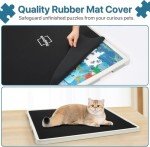 Playboda 1500 Pieces Rotating Plastic Puzzle Board with Drawers and Cover, 35"x27" Portable Spinning Jigsaw Puzzle Table for Adults, Upgraded Lazy Susan, Ideal Gift for Mum