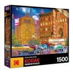 RoseArt - Kodak Premium - Chicago - 1500 Piece Jigsaw Puzzle for Adults