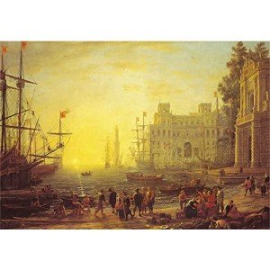 2000 Piece Puzzle,Seaside Boats 2000 Piece Puzzles for Adults,Porto con Villa Medici Puzzles for Adults 2000 Pieces and Up,Claude Gellée Puzzle 2000 Pieces,Port Scene with The Villa Medici Puzzles