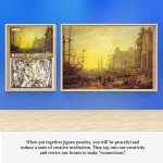 2000 Piece Puzzle,Seaside Boats 2000 Piece Puzzles for Adults,Porto con Villa Medici Puzzles for Adults 2000 Pieces and Up,Claude Gellée Puzzle 2000 Pieces,Port Scene with The Villa Medici Puzzles