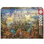 Educa - City of Dreams | 2000 Piece Puzzle for Adults. Measurements: 37.8" x 26.77". 14 Years Old (19944)
