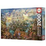 Educa - City of Dreams | 2000 Piece Puzzle for Adults. Measurements: 37.8" x 26.77". 14 Years Old (19944)
