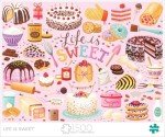 Buffalo Games - Janna Krupinski - Life is Sweet - 1500 Piece Jigsaw Puzzle for Adults -Challenging Puzzle Perfect for Game Nights - Finished Size is 38.50 x 26.50
