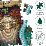 XWFXZRO Zodiac Horoscope Puzzles for Adults 1000 Pieces Challenging Puzzle Perfect for Game Nights 1000 Piece Jigsaw Puzzles for Kids, Family, Friends and Lovers, Finished Size 26.7" x 26.7"