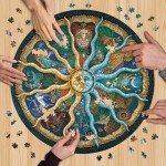 XWFXZRO Zodiac Horoscope Puzzles for Adults 1000 Pieces Challenging Puzzle Perfect for Game Nights 1000 Piece Jigsaw Puzzles for Kids, Family, Friends and Lovers, Finished Size 26.7" x 26.7"