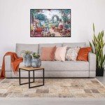 2000 Piece Garden Tea Party Puzzles, Flower Garden Party Puzzles for Adults 2000 Pieces and Up, Puzzle 2000 Pieces, Oil Painting Jigsaw Puzzles Classic Challenging Puzzle for Adults Teens