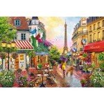 Trefl Charming Paris 1500 Piece Jigsaw Puzzle Red 33"x 23" Print, DIY Puzzle, Creative Fun, Classic Jigsaw for Adults and Children from 12 Years Old