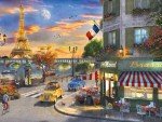 Ravensburger - Romantic City of Paris - 1500 Piece Jigsaw Puzzle - Featuring a Quaint, Old-time City Street and The Eiffel Tower - Frameable - Premium Quality - Puzzles for Adults