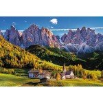 Trefl Val di Funes Valley, Dolomites, Italy 1500 Piece Jigsaw Puzzle Red 33"x23" Print, DIY Jigsaw, Creative Fun, Classic Puzzle for Adults and Children from 12 Years Old