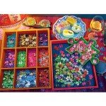 Trefl Evening with Puzzles 3000 Piece Jigsaw Puzzle Red 46"x33" Print, DIY, Creative Fun, Classic Jigsaw for Adults and Children from 15 Years Old