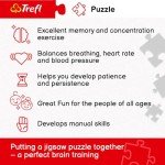 Trefl Evening with Puzzles 3000 Piece Jigsaw Puzzle Red 46"x33" Print, DIY, Creative Fun, Classic Jigsaw for Adults and Children from 15 Years Old