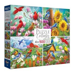 RoseArt - Songbird - 4-in-1-500 Piece Jigsaw Puzzle for Adults