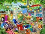 Ceaco - Tracy Flickinger - Gone Camping - 500 Piece Jigsaw Puzzle