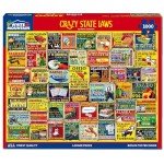 White Mountain Crazy State Laws Funny Puzzles for Adults 1000 Piece Puzzle Fun Unique Collage