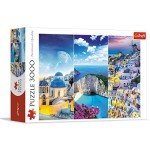 Trefl Greek Holidays 3000 Piece Jigsaw Puzzle Red 46"x33" Print, DIY Puzzle, Creative Fun, Classic Puzzle for Adults and Children from 15 Years Old