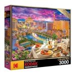 RoseArt - Kodak Premium - La Vida Las Vegas - 3000 Piece Jigsaw Puzzle for Adults