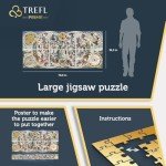 Trefl Ancient Celestial Maps 9000 Jigsaw Puzzle Prime 78"x37" Large Jigsaw with Ancient Map of The Sky, Thick Cardboard, BIO, ECO, Creative Fun for Adults and Children from 12 Years Old