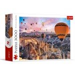 Trefl Balloons Over Cappadocia 3000 Piece Jigsaw Puzzle Red 46"x33" Print, DIY Puzzle, Creative Fun, Classic Puzzle for Adults and Children from 15 Years Old