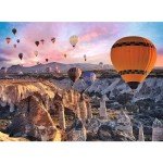 Trefl Balloons Over Cappadocia 3000 Piece Jigsaw Puzzle Red 46"x33" Print, DIY Puzzle, Creative Fun, Classic Puzzle for Adults and Children from 15 Years Old