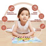 TOI Leveled Puzzles for Kids Aged 2.5 and Up, Toddler Puzzle Preschool Learning Jigsaw Puzzles, Large Pieces Educational Game for Boys Girls, Classic Education Step 2