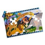 Melissa & Doug Safari Social Jumbo Jigsaw Floor Puzzle (24 pcs, 2 x 3 feet) - FSC Certified