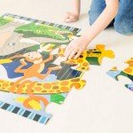 Melissa & Doug Safari Social Jumbo Jigsaw Floor Puzzle (24 pcs, 2 x 3 feet) - FSC Certified