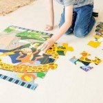 Melissa & Doug Safari Social Jumbo Jigsaw Floor Puzzle (24 pcs, 2 x 3 feet) - FSC Certified