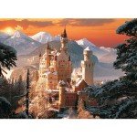 Trefl Wintry Neuschwanstein Castle, Germany 3000 Piece Jigsaw Puzzle Red 46"x33" Print, DIY Puzzle, Creative Fun, Classic Puzzle for Adults and Children from 15 Years Old