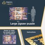 Trefl Cities Beyond The Clouds 13500 Jigsaw Puzzle Prime 78"x54" Large Jigsaw with Famous Landmarks, Collage, Thick Cardboard, BIO, ECO, Creative Fun for Adults and Children from 12 Years Old