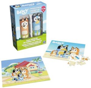 Spin Master Games, 36-Piece Bluey Puzzles 2-Pack, Bluey Toys, Puzzles, for Kids Ages 3 & Up