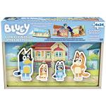 Spin Master Games, Bluey Puzzles 4-Pack, Wooden Jigsaw Puzzles for Preschoolers, 24 Pieces Each, Interchangeable Pieces, Bluey Birthday Gifts, for Kids Ages 3 & Up